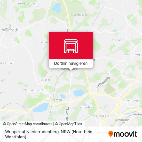 Wuppertal Niederradenberg Karte