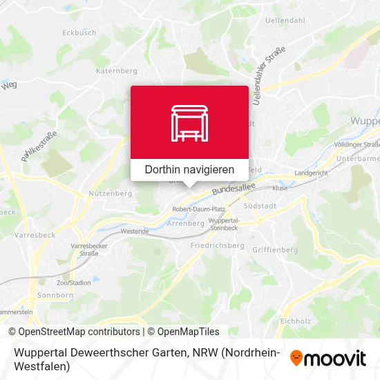 Wuppertal Deweerthscher Garten Karte
