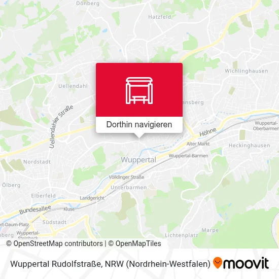 Wuppertal Rudolfstraße Karte