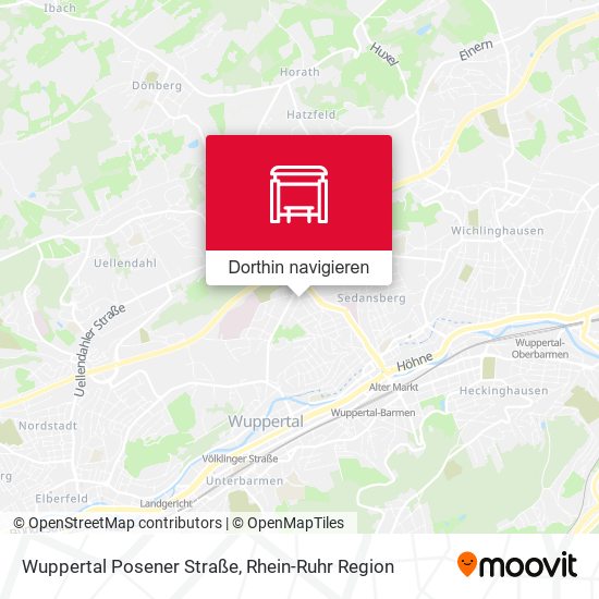 Wuppertal Posener Straße Karte