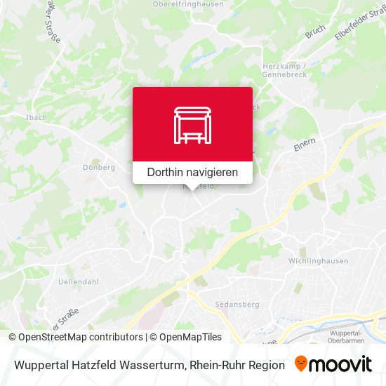 Wuppertal Hatzfeld Wasserturm Karte