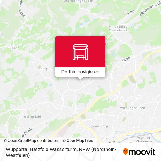 Wuppertal Hatzfeld Wasserturm Karte