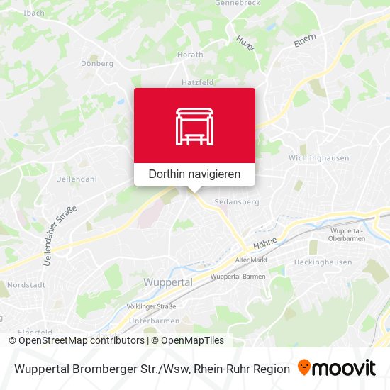 Wuppertal Bromberger Str./Wsw Karte