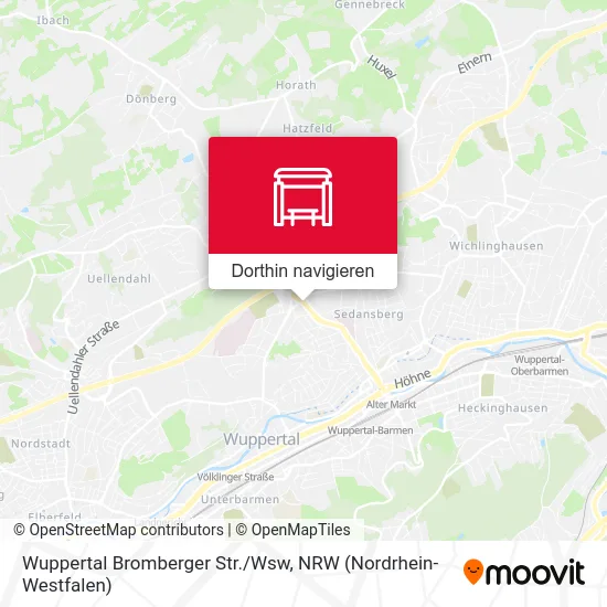 Wuppertal Bromberger Str./Wsw Karte