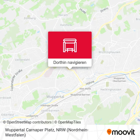 Wuppertal Carnaper Platz Karte
