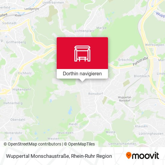 Wuppertal Monschaustraße Karte