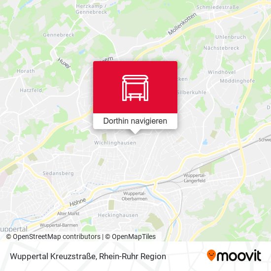 Wuppertal Kreuzstraße Karte