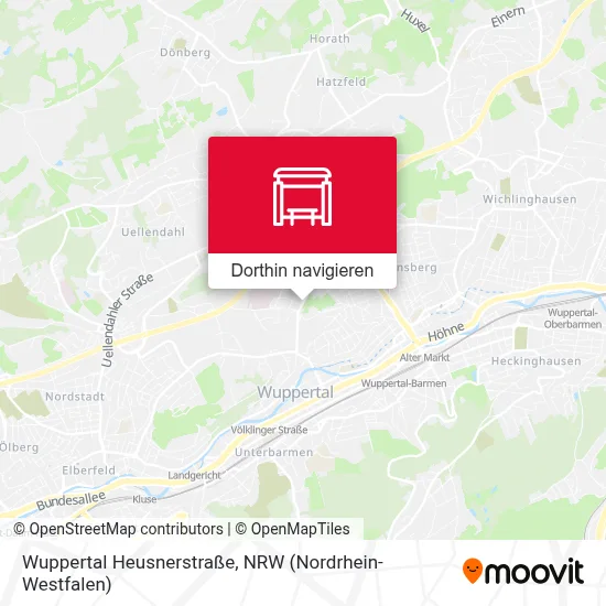 Wuppertal Heusnerstraße Karte