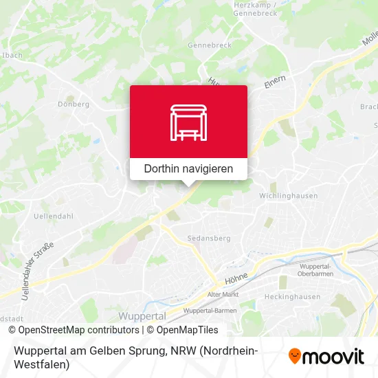 Wuppertal am Gelben Sprung Karte