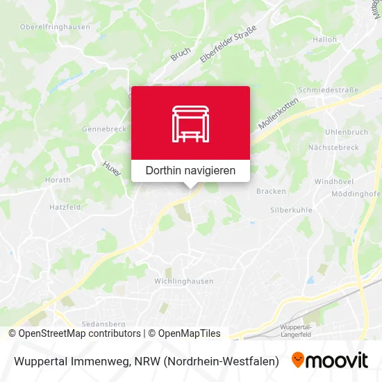Wuppertal Immenweg Karte