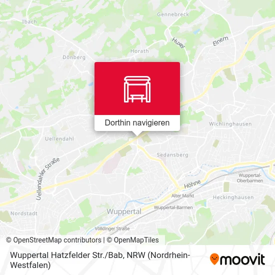 Wuppertal Hatzfelder Str./Bab Karte