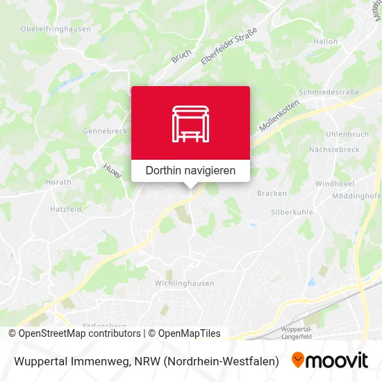 Wuppertal Immenweg Karte
