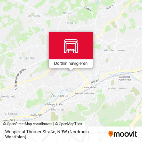 Wuppertal Thorner Straße Karte
