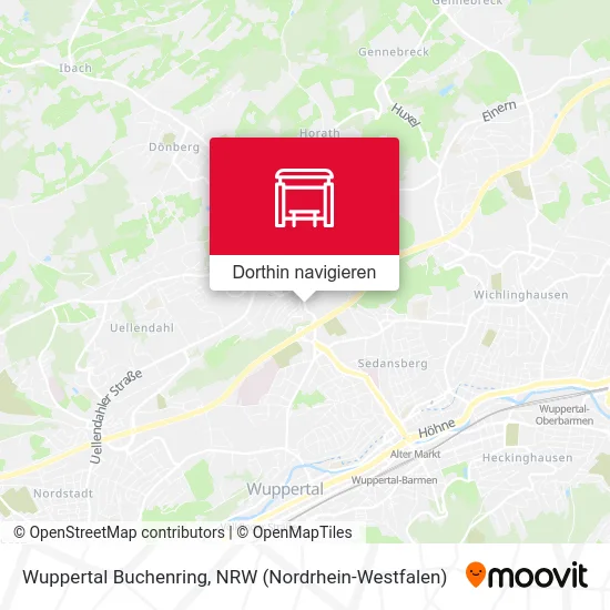 Wuppertal Buchenring Karte