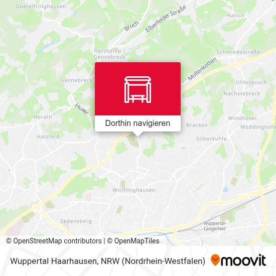 Wuppertal Haarhausen Karte