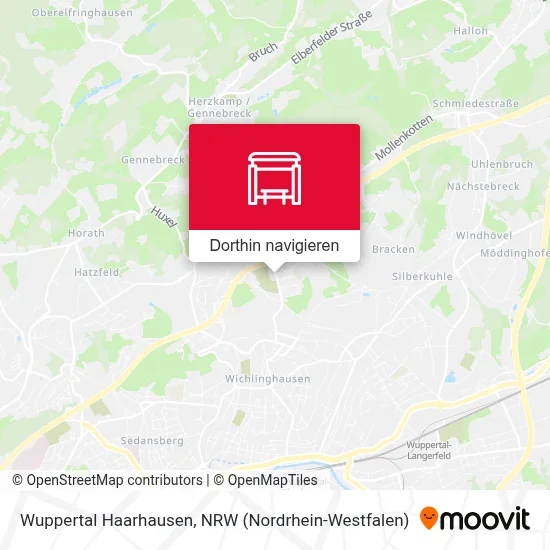 Wuppertal Haarhausen Karte