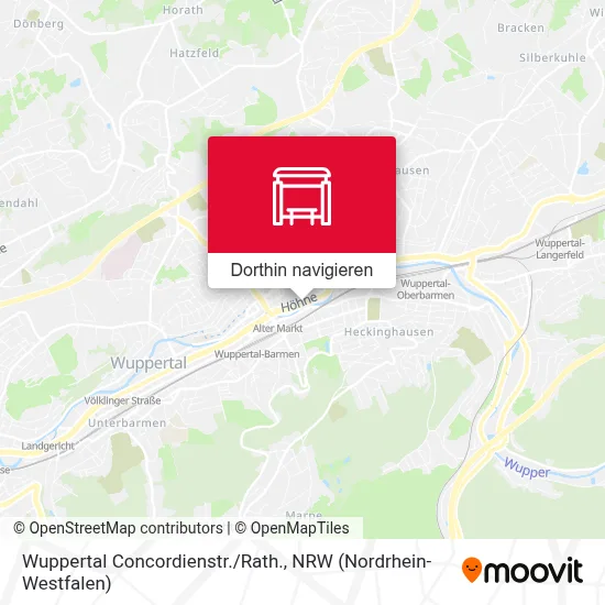 Wuppertal Concordienstr./Rath. Karte