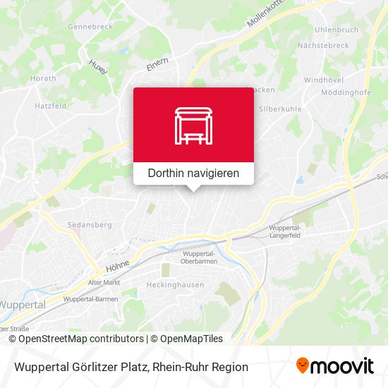 Wuppertal Görlitzer Platz Karte