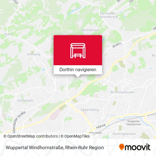 Wuppertal Windhornstraße Karte