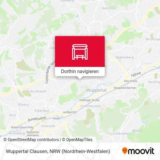 Wuppertal Clausen Karte