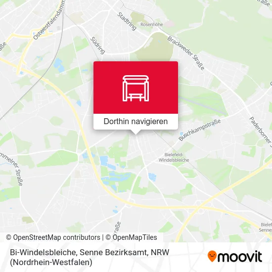 Bi-Windelsbleiche, Senne Bezirksamt Karte