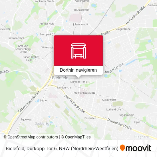 Bielefeld, Dürkopp Tor 6 Karte