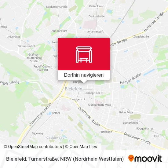 Bielefeld, Turnerstraße Karte