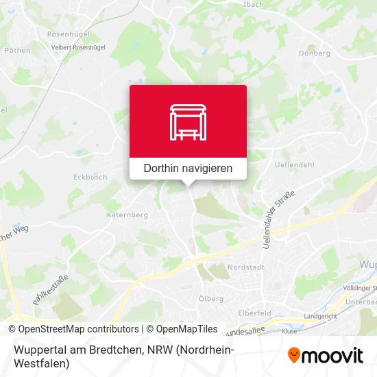 Wuppertal am Bredtchen Karte