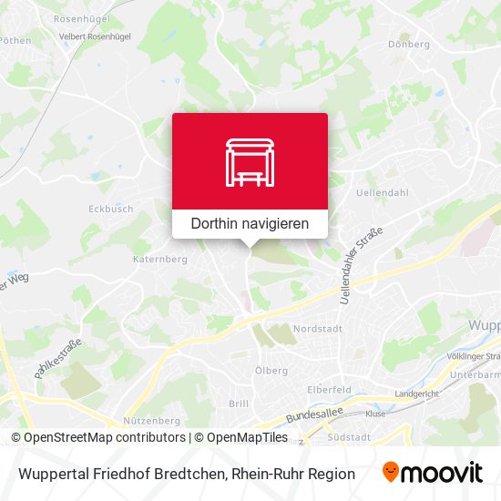 Wuppertal Friedhof Bredtchen Karte