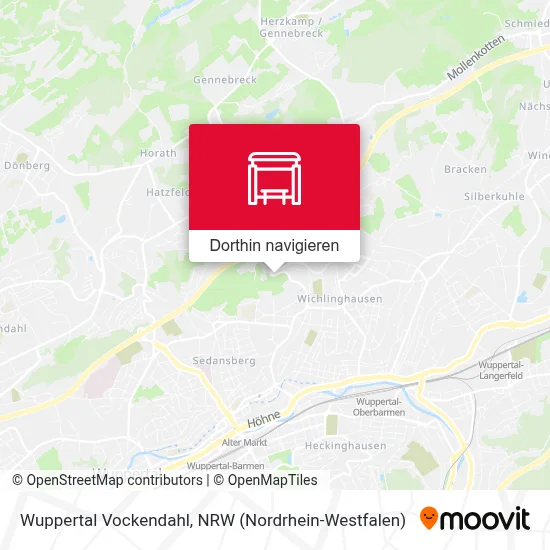 Wuppertal Vockendahl Karte