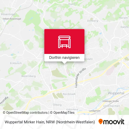 Wuppertal Mirker Hain Karte