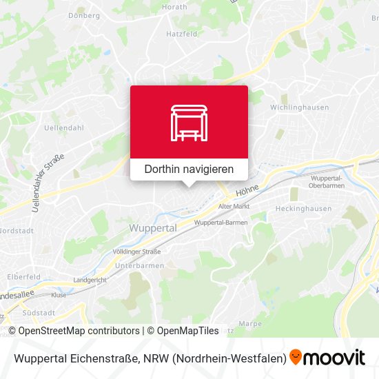 Wuppertal Eichenstraße Karte