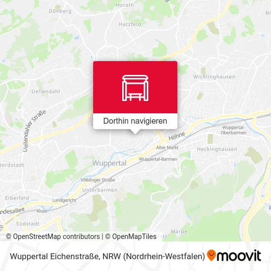 Wuppertal Eichenstraße Karte