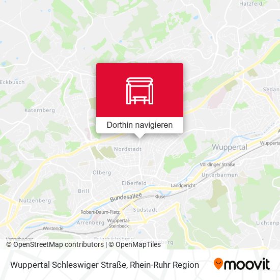 Wuppertal Schleswiger Straße Karte