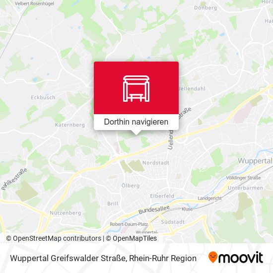 Wuppertal Greifswalder Straße Karte