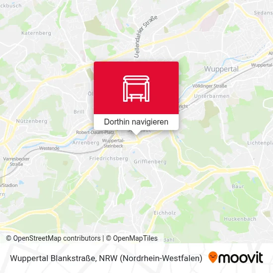 Wuppertal Blankstraße Karte