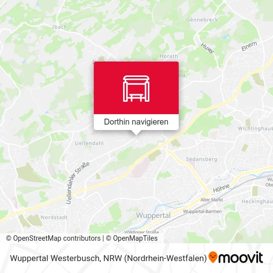 Wuppertal Westerbusch Karte