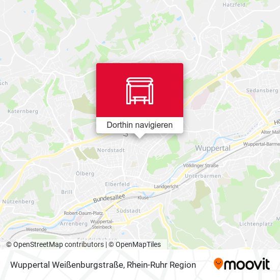 Wuppertal Weißenburgstraße Karte