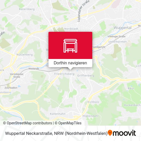 Wuppertal Neckarstraße Karte