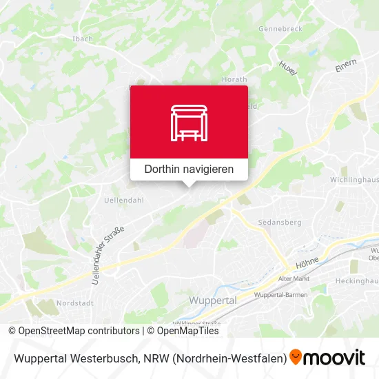 Wuppertal Westerbusch Karte