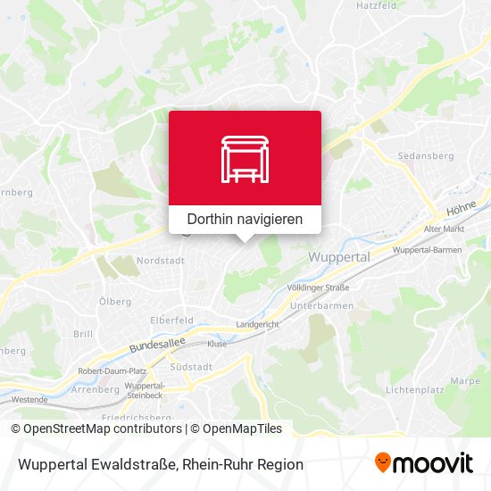 Wuppertal Ewaldstraße Karte