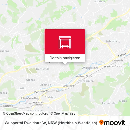 Wuppertal Ewaldstraße Karte