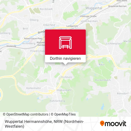 Wuppertal Hermannshöhe Karte