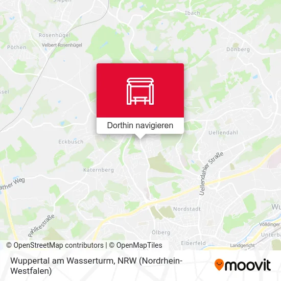 Wuppertal am Wasserturm Karte
