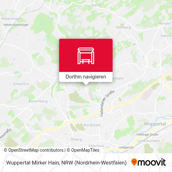 Wuppertal Mirker Hain Karte