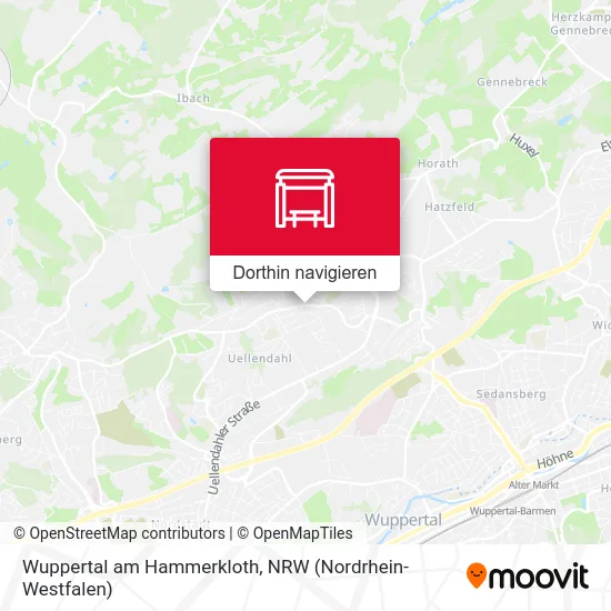 Wuppertal am Hammerkloth Karte