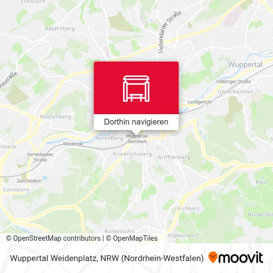 Wuppertal Weidenplatz Karte