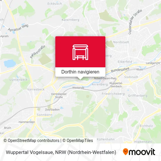 Wuppertal Vogelsaue Karte