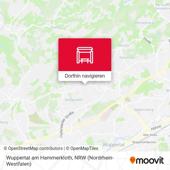 Wuppertal am Hammerkloth Karte