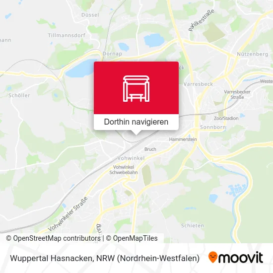 Wuppertal Hasnacken Karte